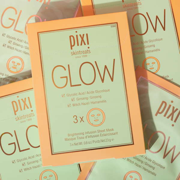 Glow Sheet Mask - Radiance-Boosting Glycolic Acid Face Mask, 3