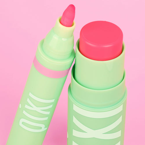 Everyday Glow Duo featuring LipBlush and +Hydra LipTreat on a pink background - View 2 view 2